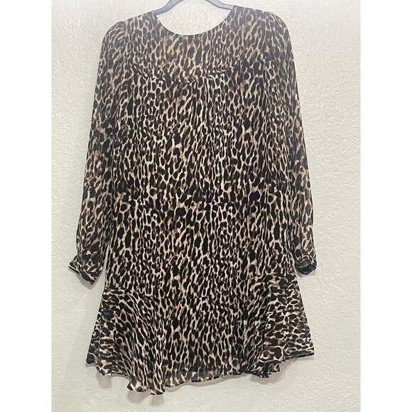 Banana Republic Leopard Print Dress Women size 4 - Picture 4 of 8